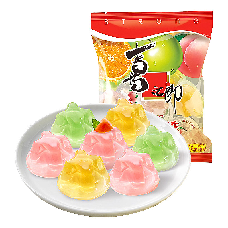 喜之郎果汁果冻袋装果味果冻儿童小零食休闲食品网红小吃散装批发