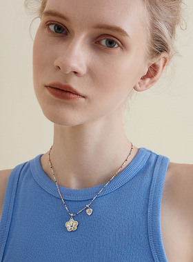 多巴胺小彩串笑脸串珠项链