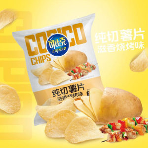 可比克纯切薯片40g*3包