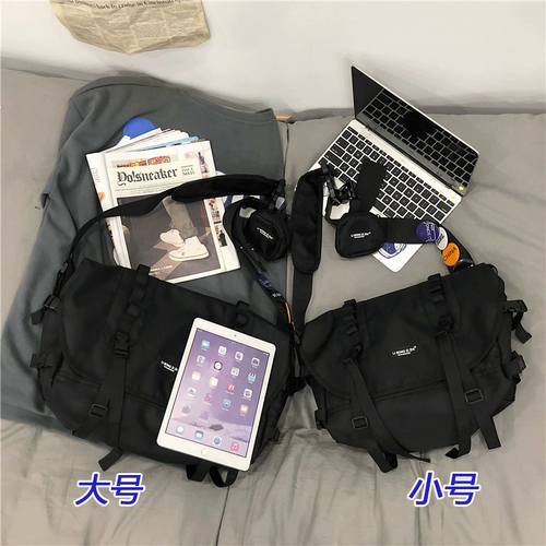 Мужская японская сумка через плечо, вместительный и большой школьный рюкзак, сумка на одно плечо