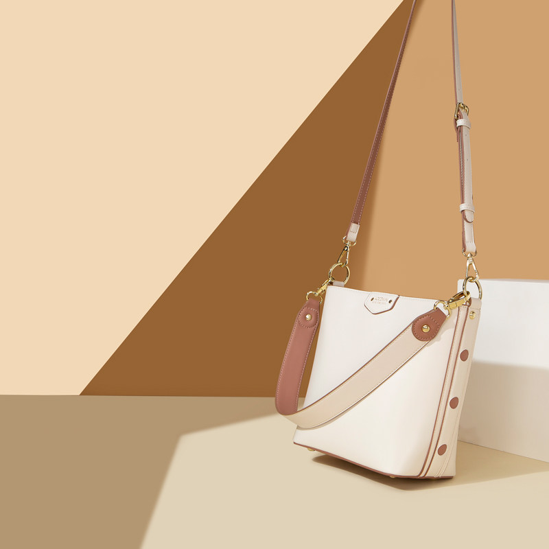 大容量女宽肩带2020新款韩版水桶包 acezwin女士包袋