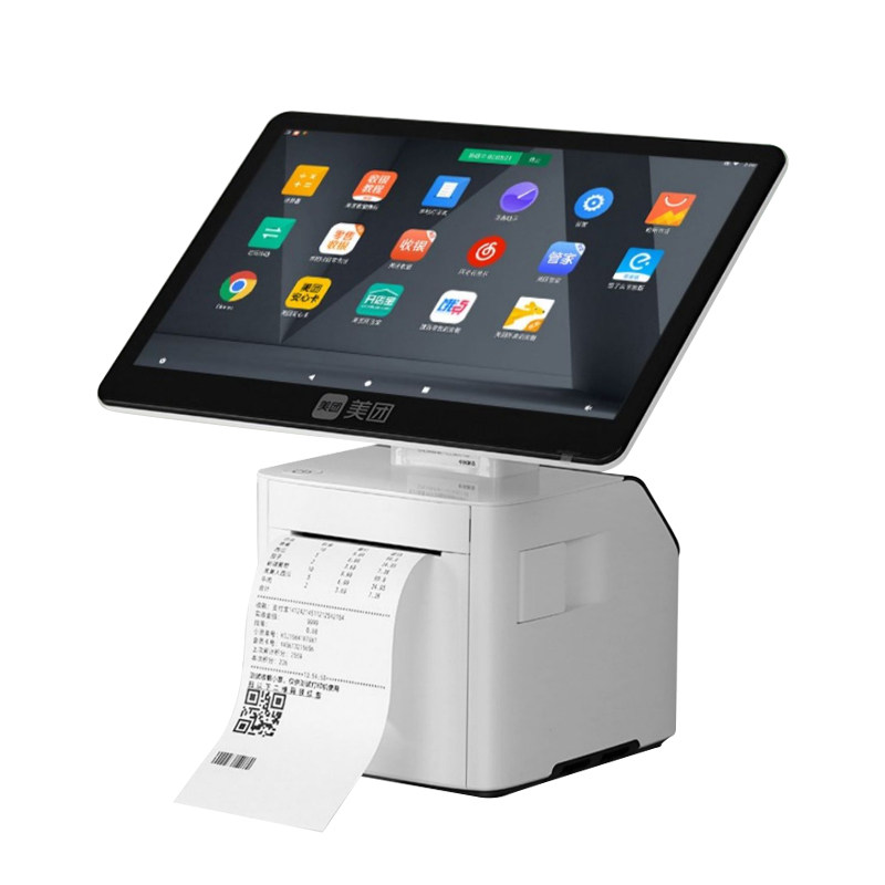 美团a6mini餐饮收银机打印机扫码盒 驰怡办公收款机