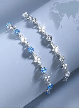 925纯银韩版四叶草手链