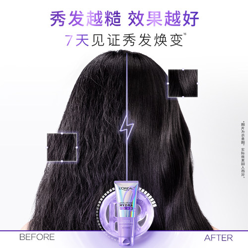 【新品派样】欧莱雅0等待护发素润发乳40ml水润顺滑 - 图3