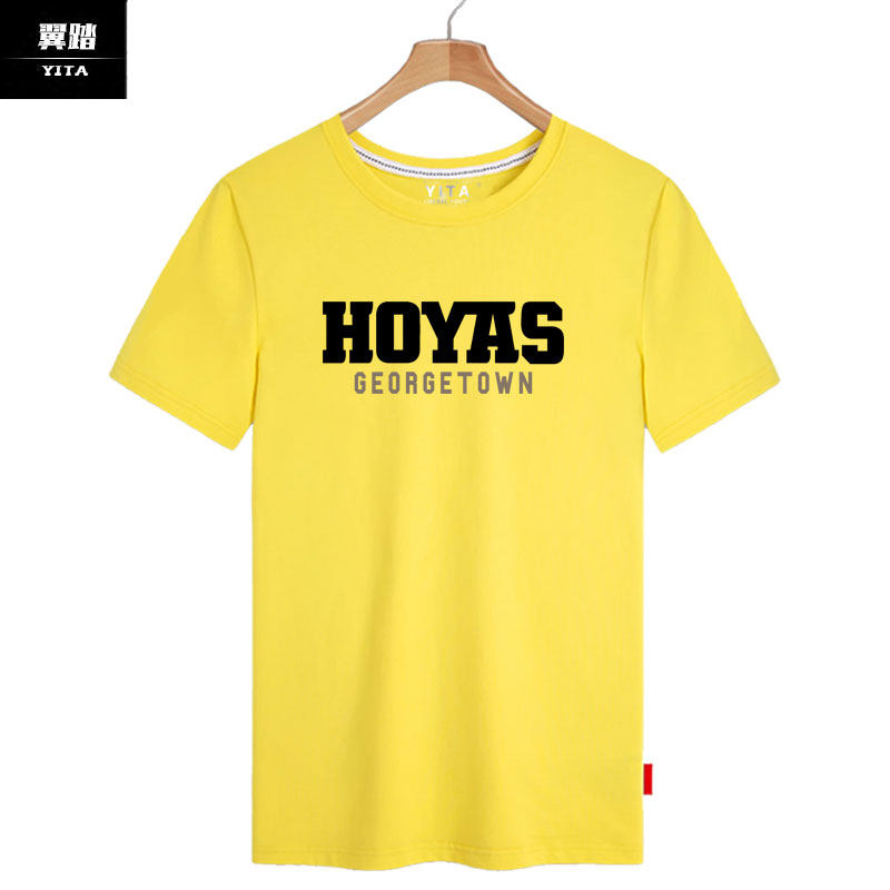 乔治城大学篮球名校周边校园t恤衫 翼踏服饰T恤