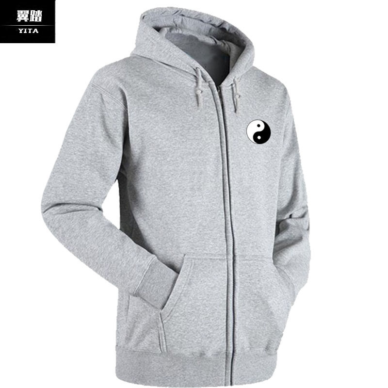 太极拉链开衫男女创意中国风卫衣 翼踏服饰卫衣