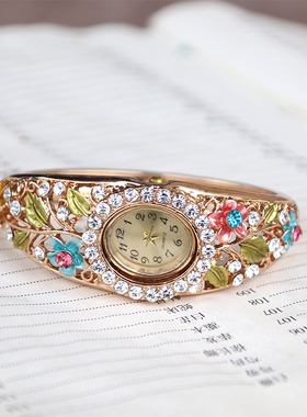 景泰蓝手镯手表合金时尚