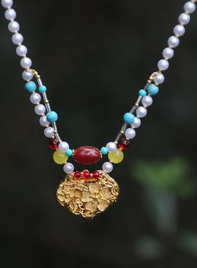 唐宫奇案白鹿李佩仪电视剧同款项链如意中式汉服唐风双层古风璎珞