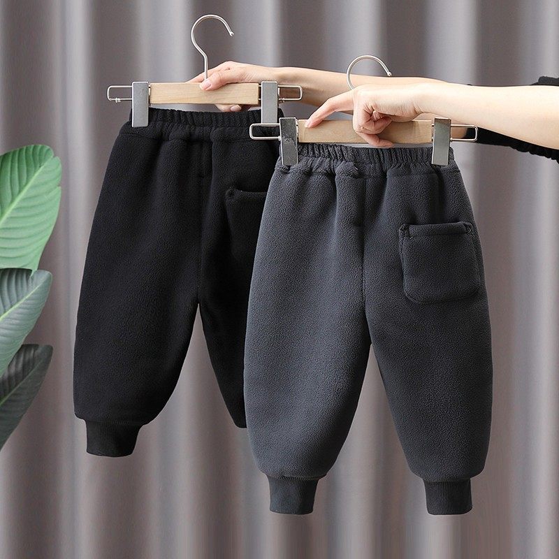男童加绒裤子一体绒韩版宽松暖暖裤宝宝冬季加厚长裤双面绒老爹裤,淘宝优惠券,粉丝福利购,淘宝优惠卷