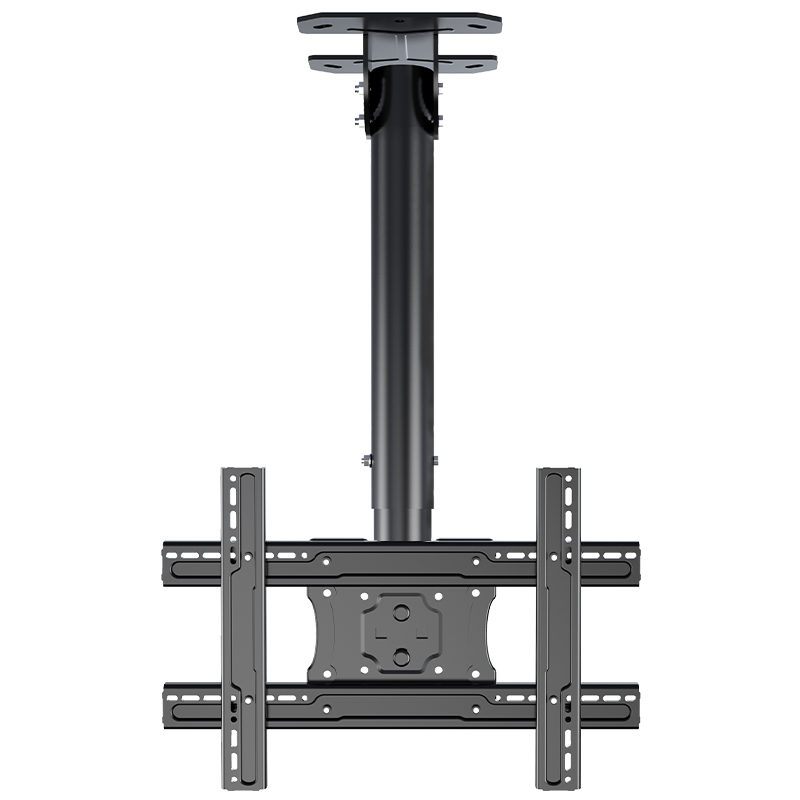 通用电视机吊架天花板吊顶伸缩旋转支架升降奶茶店悬空双屏壁挂架