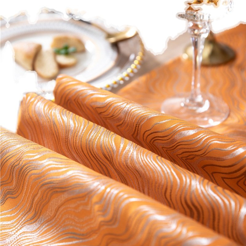 橙色橘色轻奢风桌旗 餐桌长条布装饰布艺美式欧式法式高档奢华,淘宝优惠券,粉丝福利购,淘宝优惠卷