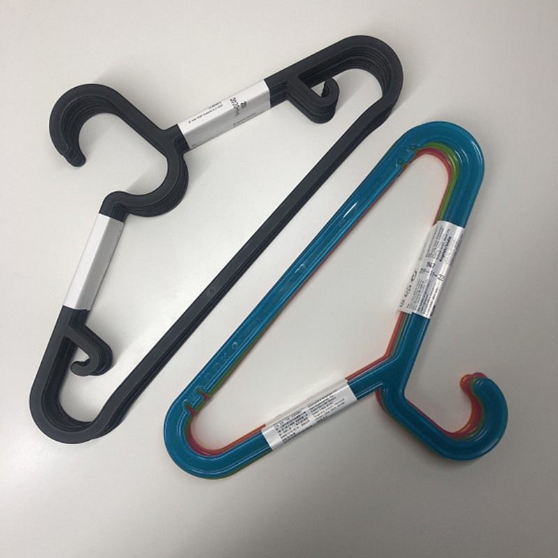 宜家埃斯汀衣架防滑无痕塑料衣架黑色成人晾晒衣架10件套IKEA包邮,淘宝优惠券,粉丝福利购,淘宝优惠卷