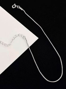 S925纯银极细蛇骨链手链女 网红简约轻奢蛇骨素链百搭叠戴手饰