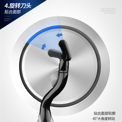 吉列锋速3刀片剃须刀手动刮胡刀吉利风速三层原装刮胡刀礼盒 - 图1