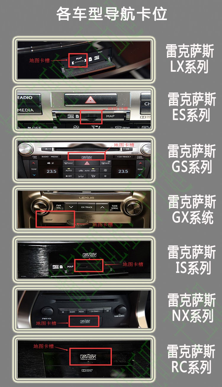 丰田雷克萨斯埃尔法皇冠汉兰达普拉多霸道LX570 GX导航地图升级卡 - 图2