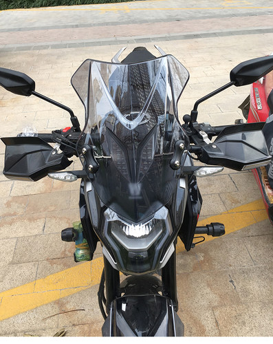 适用豪爵DR160S改装前挡风玻璃HJ150-10D挡风板透明玻璃风挡玻璃 - 图0