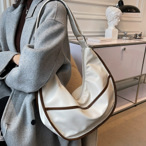 Весенняя полиуретановая сумка на одно плечо, брендовая вместительная и большая сумка через плечо, популярно в интернете