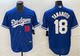 LA Dodgers洛杉矶道奇队棒球服18号Yamamoto山本由伸球衣比赛服男