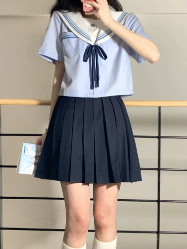 Оригинальная базовая японская школьная юбка, униформа, юбка в складку, комплект