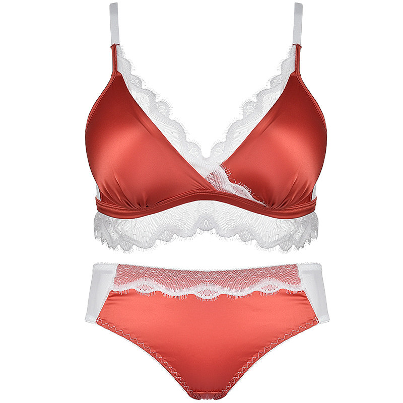 法式蕾丝三角杯性感bra夏季超薄款 兰仪贝芬文胸