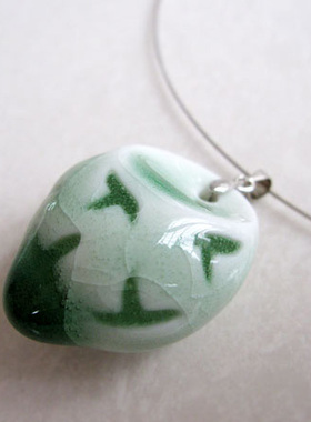 原创镂空玲珑冰裂现货陶瓷项圈