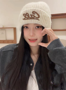 秋冬加厚保暖堆堆帽大头围女款