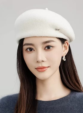 时尚洋气贝雷帽秋冬防寒前进帽女