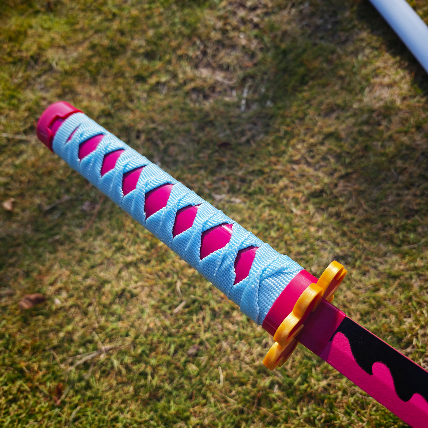 木刀鬼灭之刃甘露寺cos道具刀日轮刀木刀训练拔刀斩动漫武器周边 - 图1