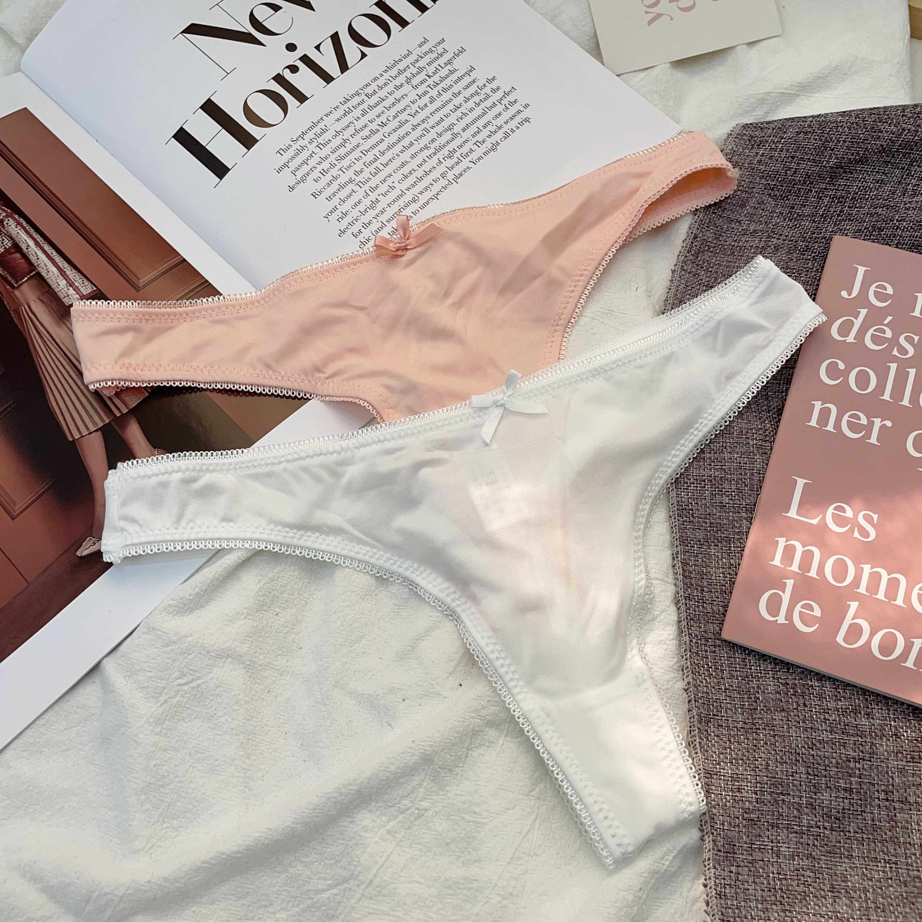 简约舒适丁字裤女超薄透气少女内裤低腰纯色欧美薄款T裤两件组合,淘宝优惠券,粉丝福利购,淘宝优惠卷