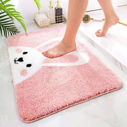 Cartoon bathroom bathroom absorbent floor mat entry anti-slip