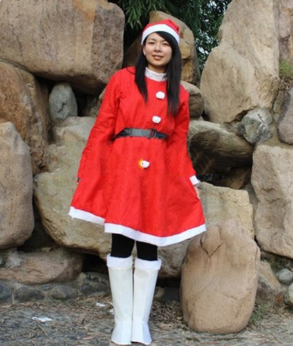 寻奇圣诞节衣服 女装 圣诞连衣裙 圣诞衣服服装 成人款女裙 - 图0