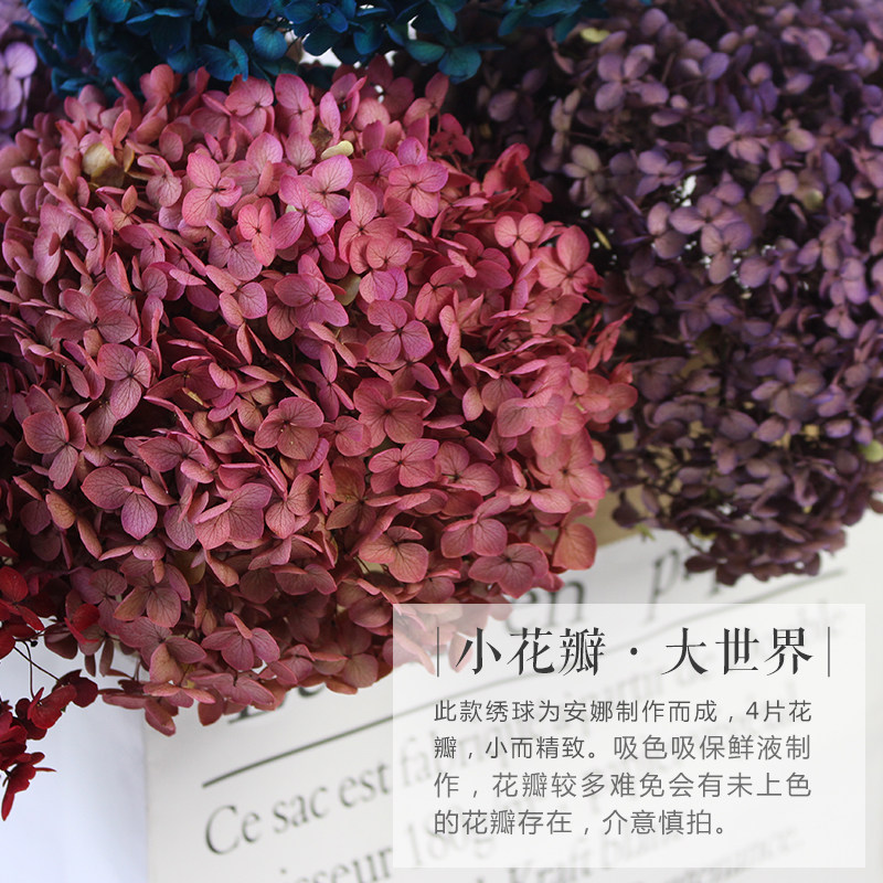 永生花绣球干花真花高端小叶安娜家居咖啡馆酒吧餐桌店铺摆设干花,淘宝优惠券,粉丝福利购,淘宝优惠卷