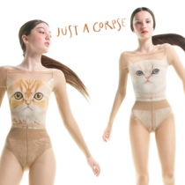 (Spot) JACs latest ballet body suit kitty long sleeve tricolour
