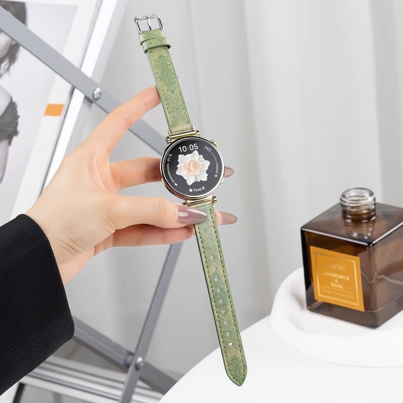 适用华为watchgt6表带皮质针扣gt5/gt4pro手表复古高级2/1代腕带 - 图3