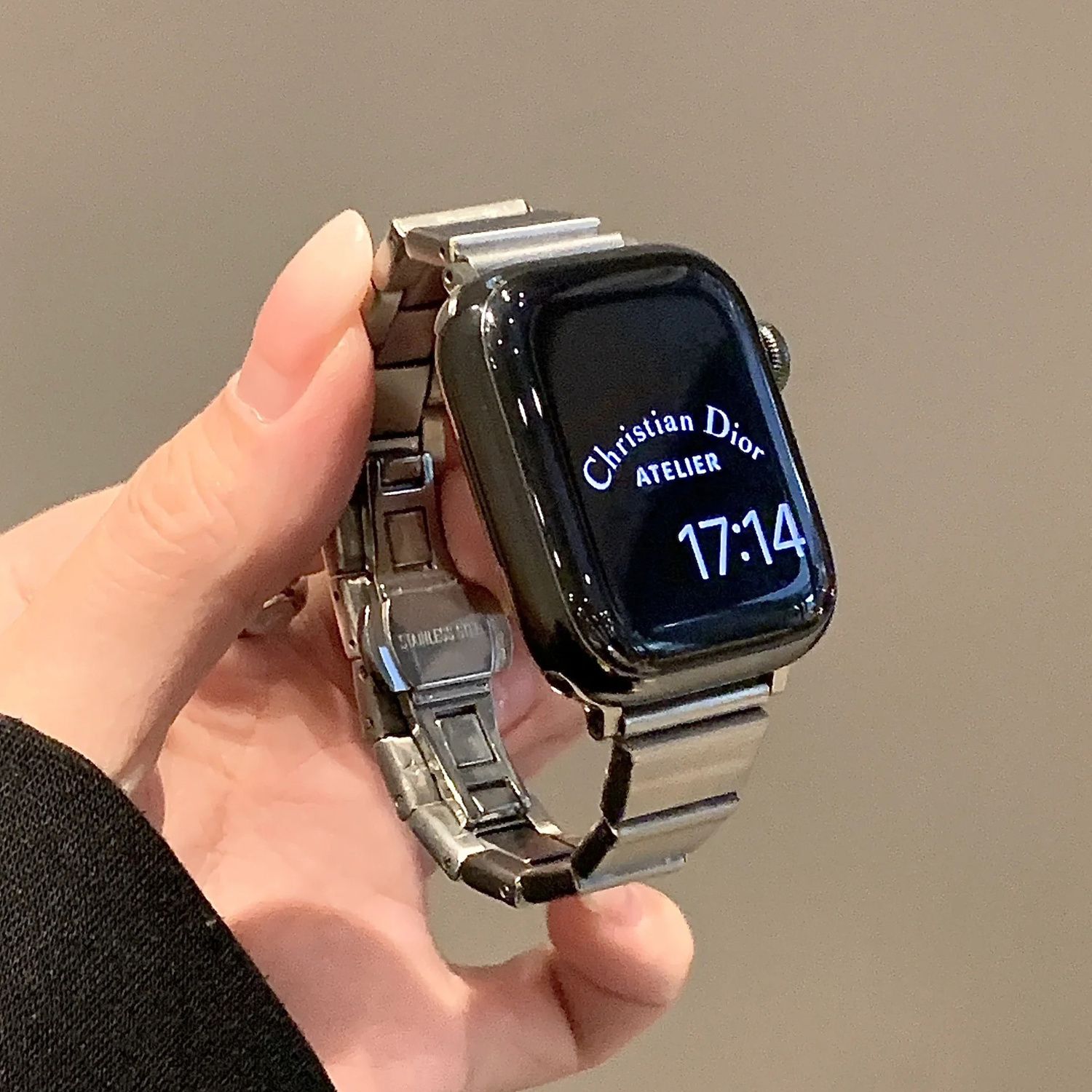 高级不锈钢GT6新款华为GT54手表表带GT3pro金属男女fit适用watch5 - 图0