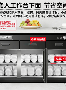 富进商用嵌入式大容量消毒柜