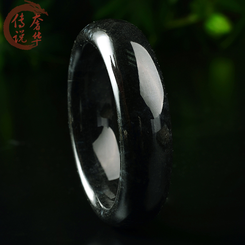 奢华传说好事近缅甸玉黑配玉手镯 luxurylegend手饰