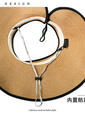夏天多功能便携户外休闲草帽