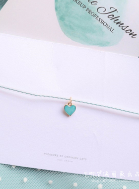 choker少女风超仙淡绿色锁骨链