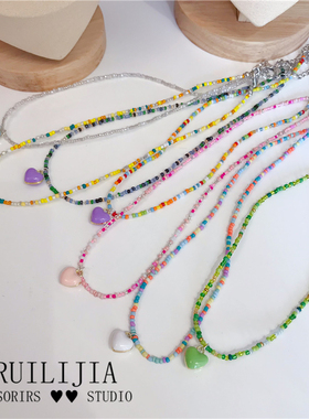 滴油亚克力串珠女彩色串珠