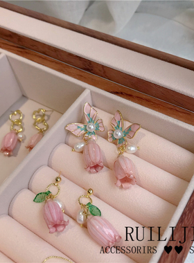 铃兰花真花女淡水珍珠独特小众