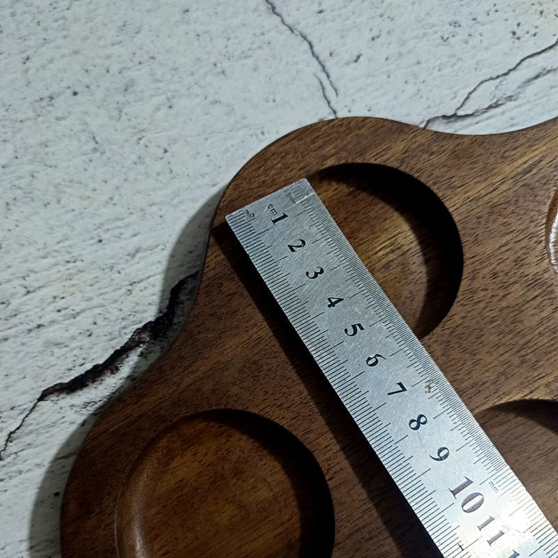 四杯酒杯木托盘四孔木制杯垫品鉴杯托小菜小吃食冷菜日料拼盘餐盘,淘宝优惠券,粉丝福利购,淘宝优惠卷