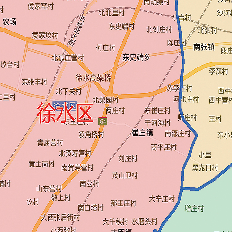 2024新款保定市地图贴图办公室挂图高清防水墙壁贴超大装饰画定制 - 图3