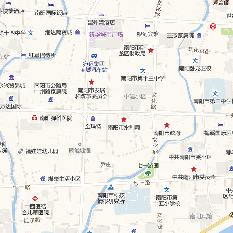 2024新款南阳市城区地图办公室挂图高清防水墙壁装饰实物推荐定制 - 图1