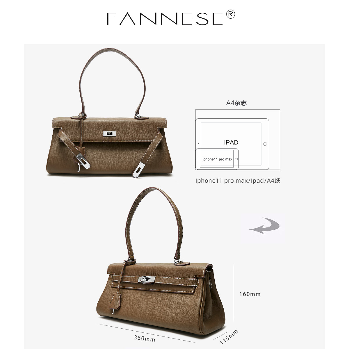 2020新款高品质togo真皮包头层牛皮 梵妮诗女士包袋