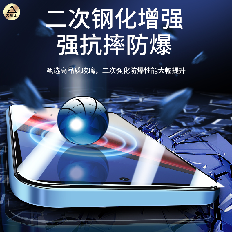 适用iqooneo9钢化膜iqoo12/10手机vivoiqooneo8/7/6保护noe3se贴膜neo5s竞速版iqooz1全屏vivo防窥iqoou3x - 图3