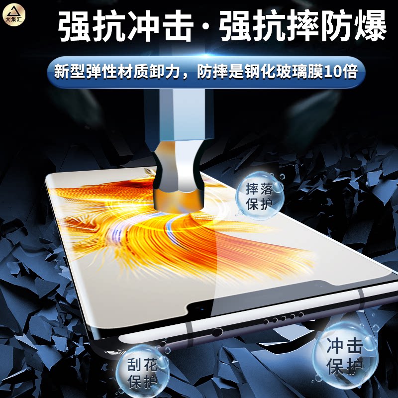 大集汇适用华为mate50pro钢化水凝膜mete50手机膜mt50e防窥met新款rs保时捷系列mtepor全胶m50的全包保护贴膜
