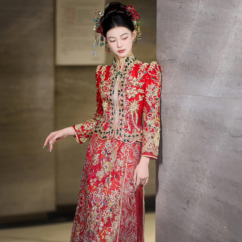 【南音】2025新款秀禾服敬酒服女中式礼服马来褂婚礼裙重工嫁衣,淘宝优惠券,粉丝福利购,淘宝优惠卷