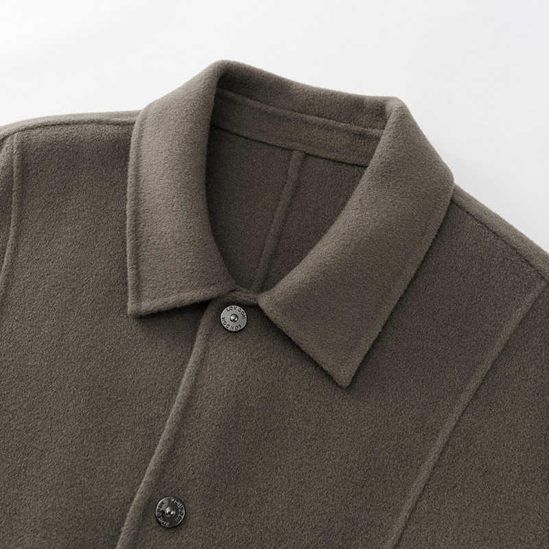 双面呢男夹克2025秋冬短款宽松纯羊毛呢子外套休闲时尚毛呢帅气男,淘宝优惠券,粉丝福利购,淘宝优惠卷