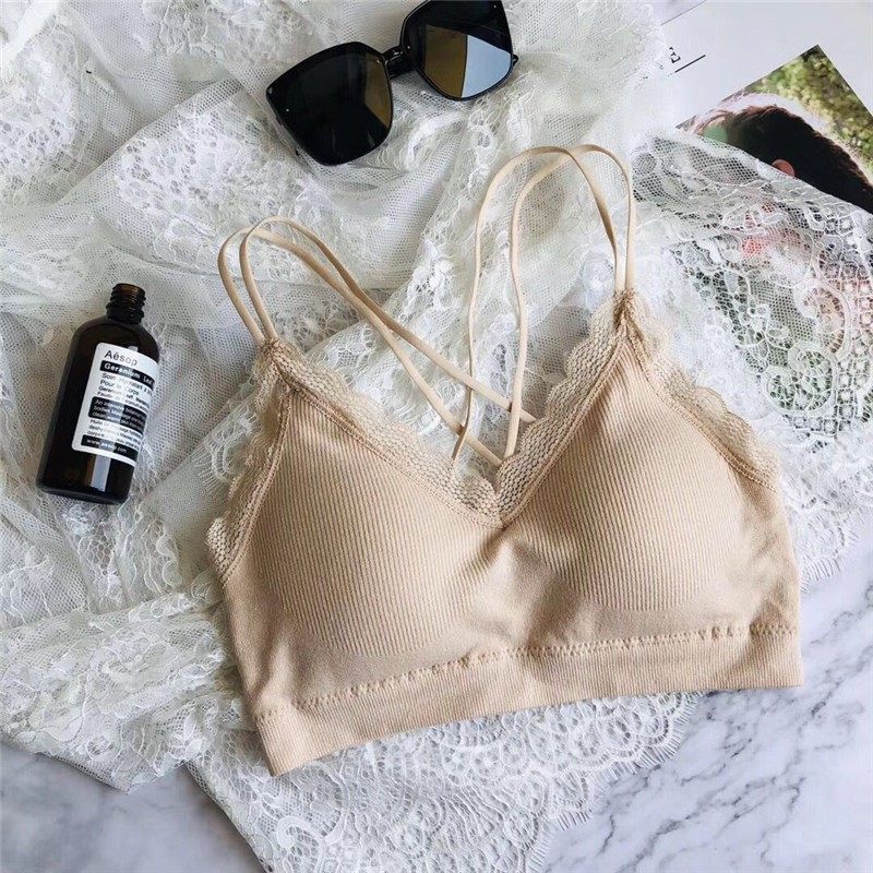 垫裹交叉带美胸防背胸夏季打底抹胸 樱尚雅抹胸